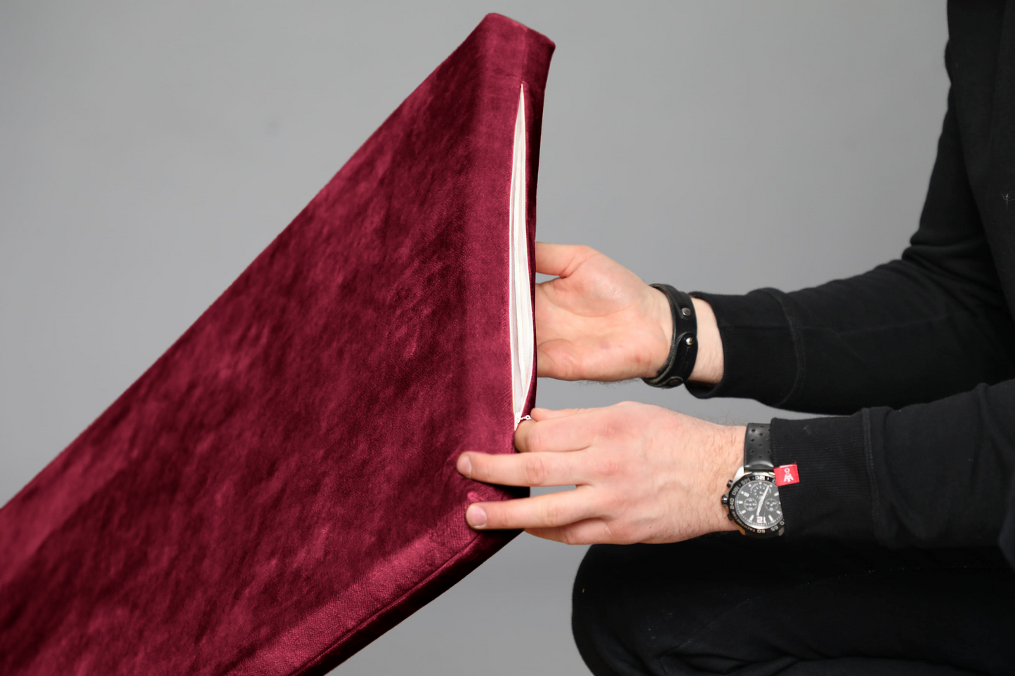 Dog bed with sides | 2-sided | RUBY RED | animalistus