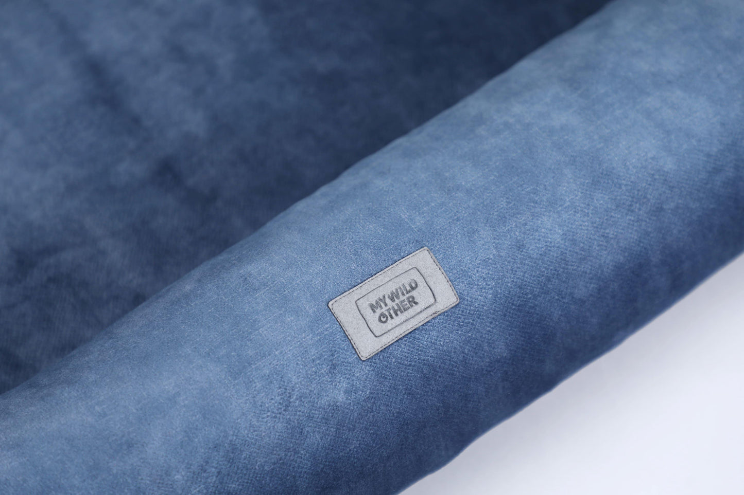 2-sided dog bed with sides. SKY BLUE - premium dog goods handmade in Europe by My Wild Other