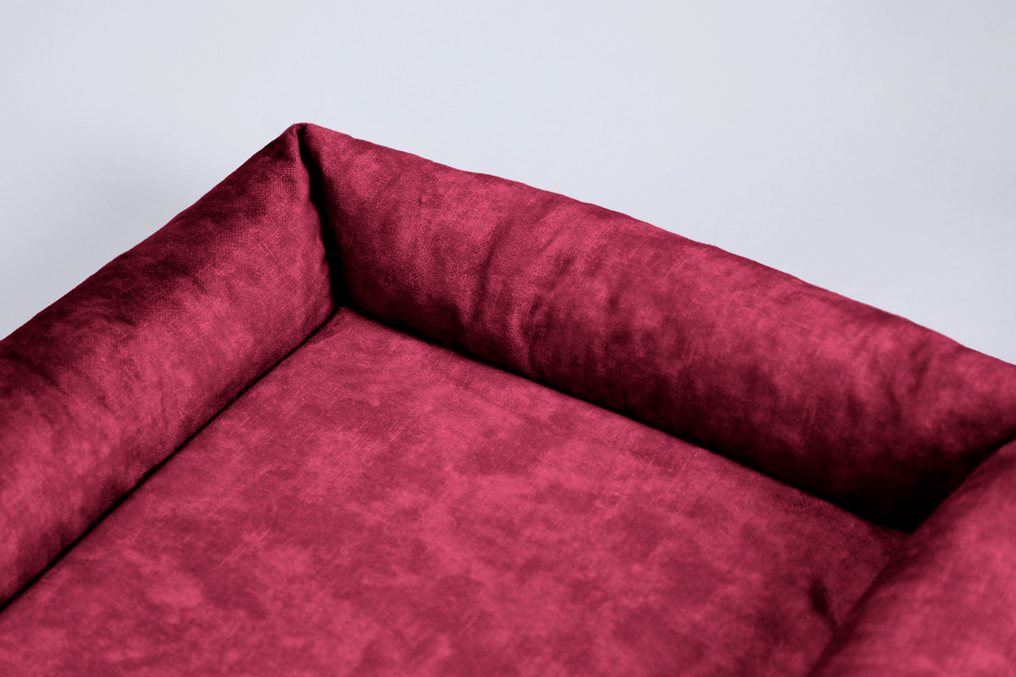 Dog bed with sides | 2-sided | RUBY RED | animalistus