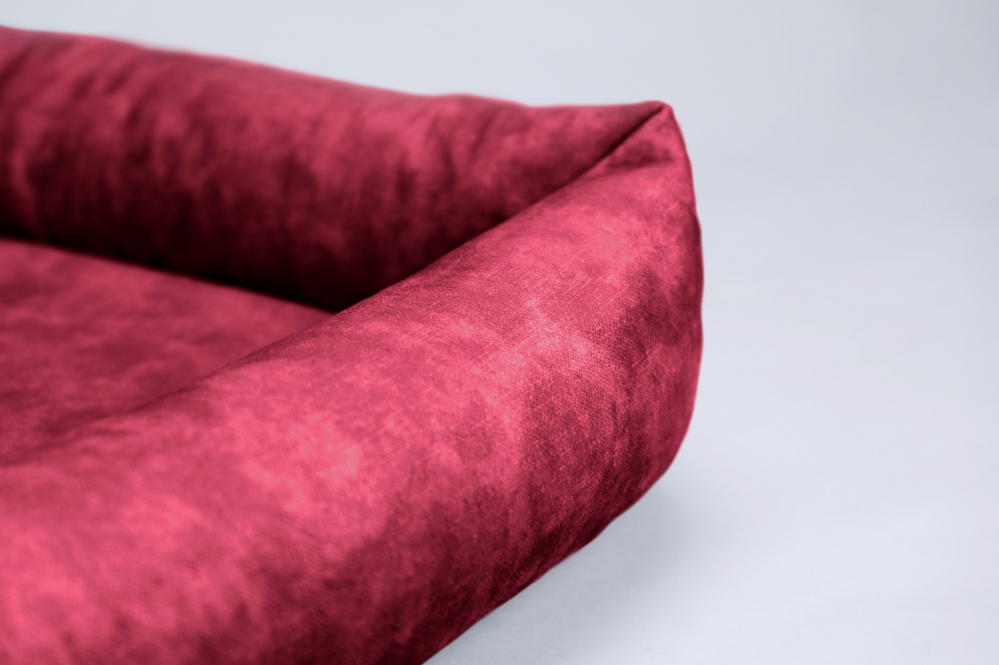 Dog bed with sides | 2-sided | RUBY RED | animalistus
