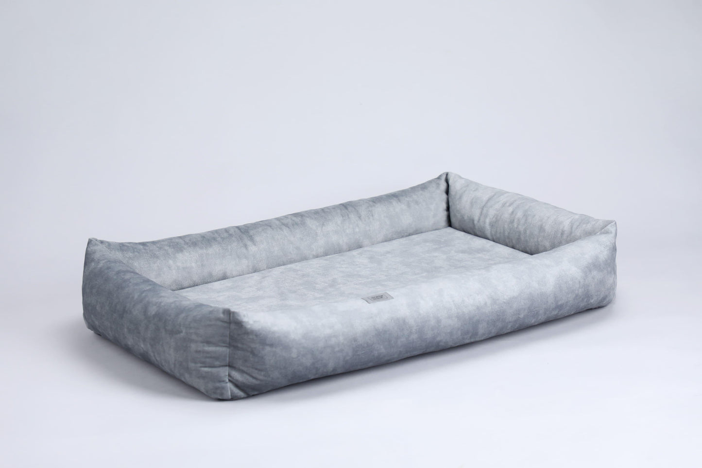2-sided dog bed with sides. METAL GREY - premium dog goods handmade in Europe by My Wild Other