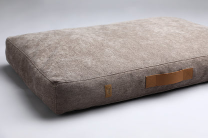 Scandinavian design dog bed | 2-sided | COFFEE BROWN - premium dog goods handmade in Europe by animalistus