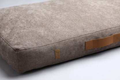 Scandinavian design dog bed | 2-sided | COFFEE BROWN - premium dog goods handmade in Europe by animalistus
