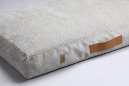 Scandinavian design dog bed | 2-sided | LIGHT BEIGE - premium dog goods handmade in Europe by animalistus