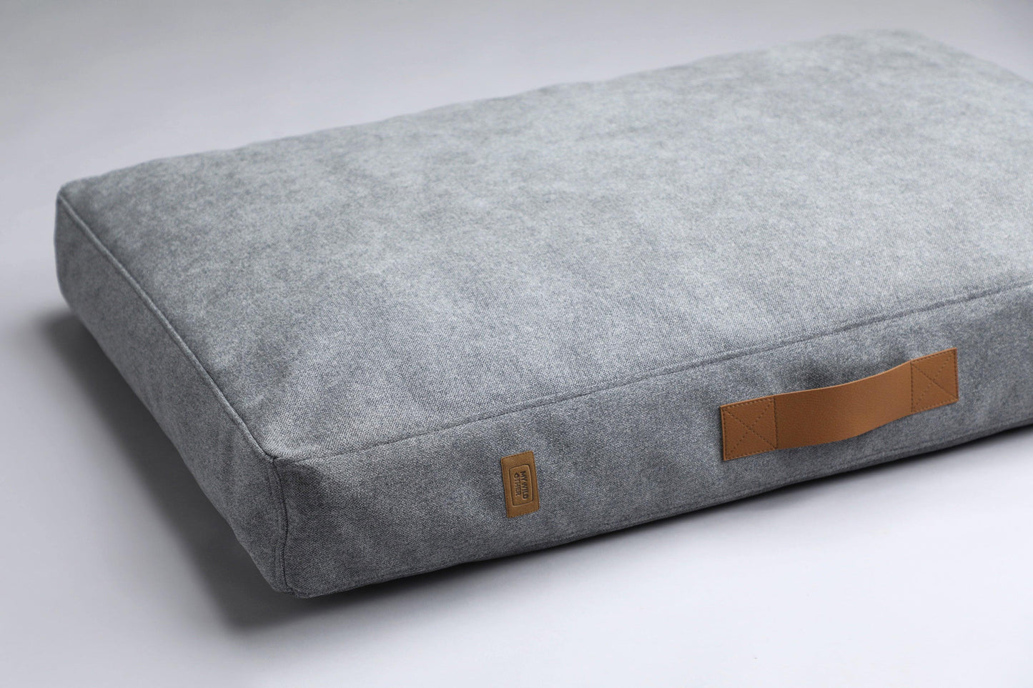 Scandinavian design dog bed | 2-sided | OSLO GREY - premium dog goods handmade in Europe by animalistus