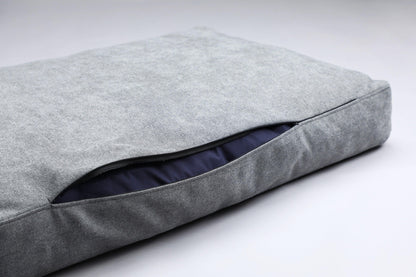 XL only | Scandinavian design dog bed | 2-sided | OSLO GREY - premium dog goods handmade in Europe by animalistus