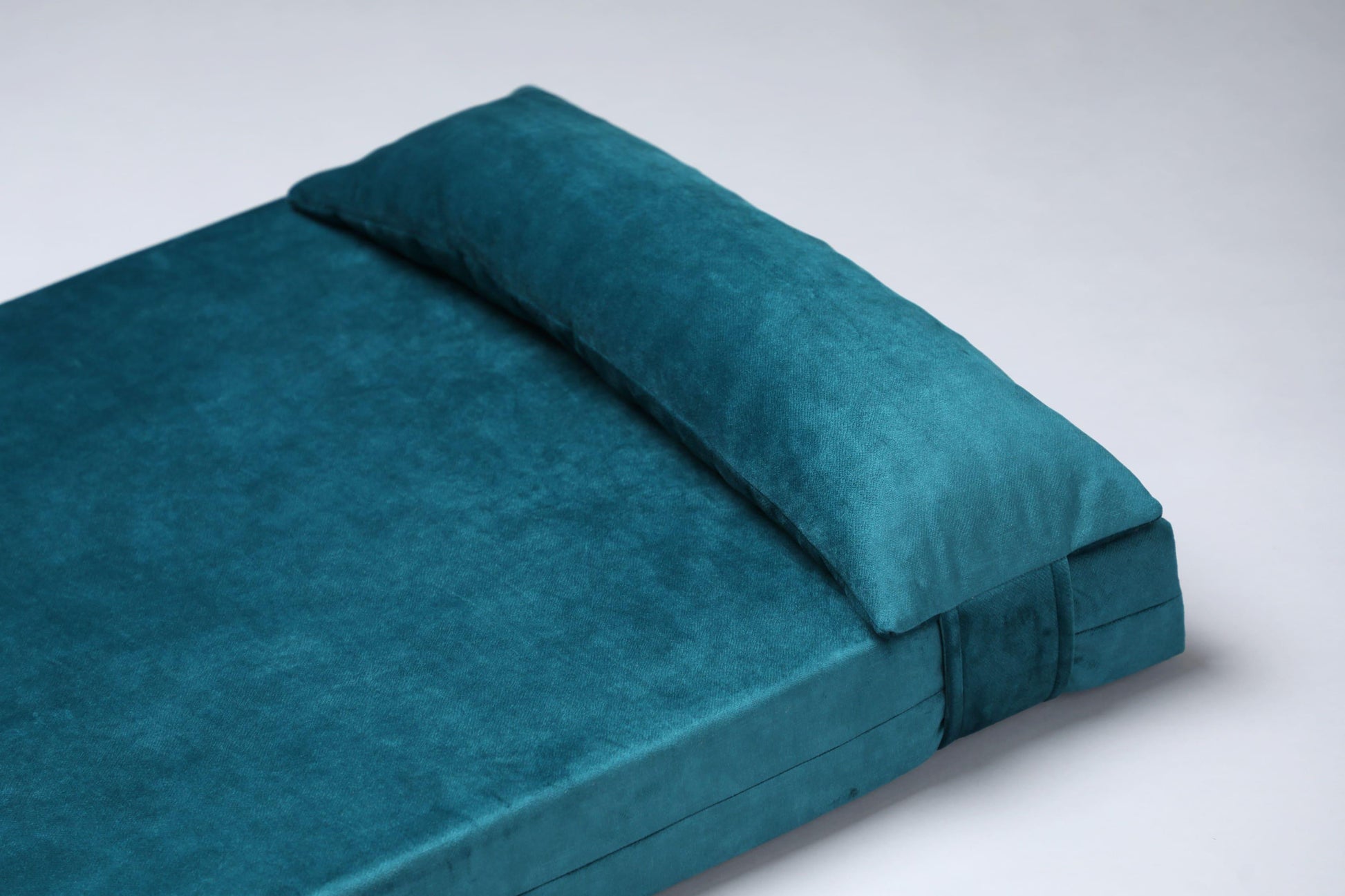 XXL only | 2-sided extra large & supportive dog bed. OCEAN BLUE - premium dog goods handmade in Europe by animalistus