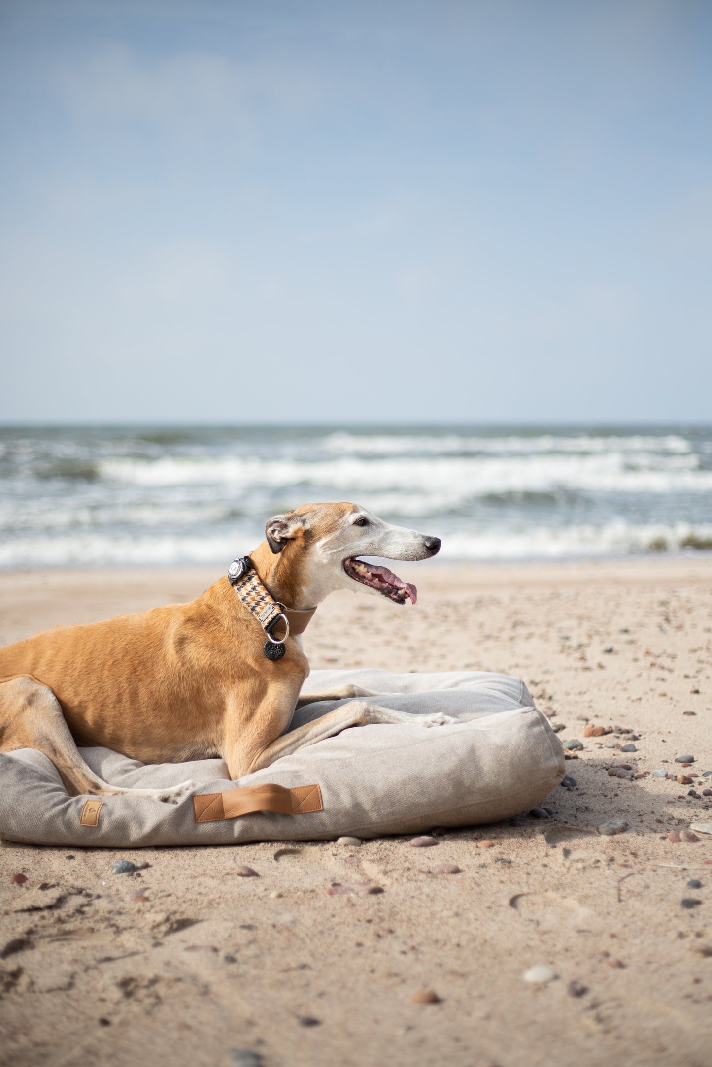 Scandinavian design dog bed | 2-sided | LIGHT BEIGE