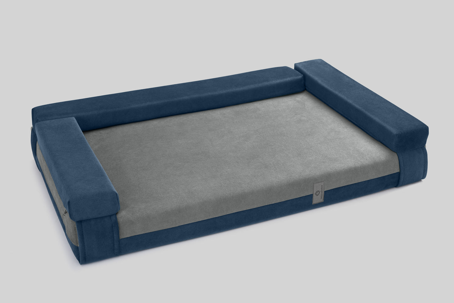 Transformer dog bed | ComfySupport+ | 2-sided | SAPPHIRE BLUE+FOG GREY | animalistus