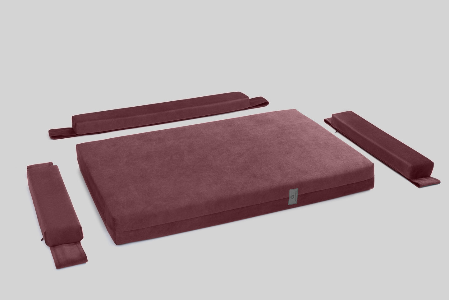 Transformer dog bed | ComfySupport+ | 2-sided | WINE RED | animalistus