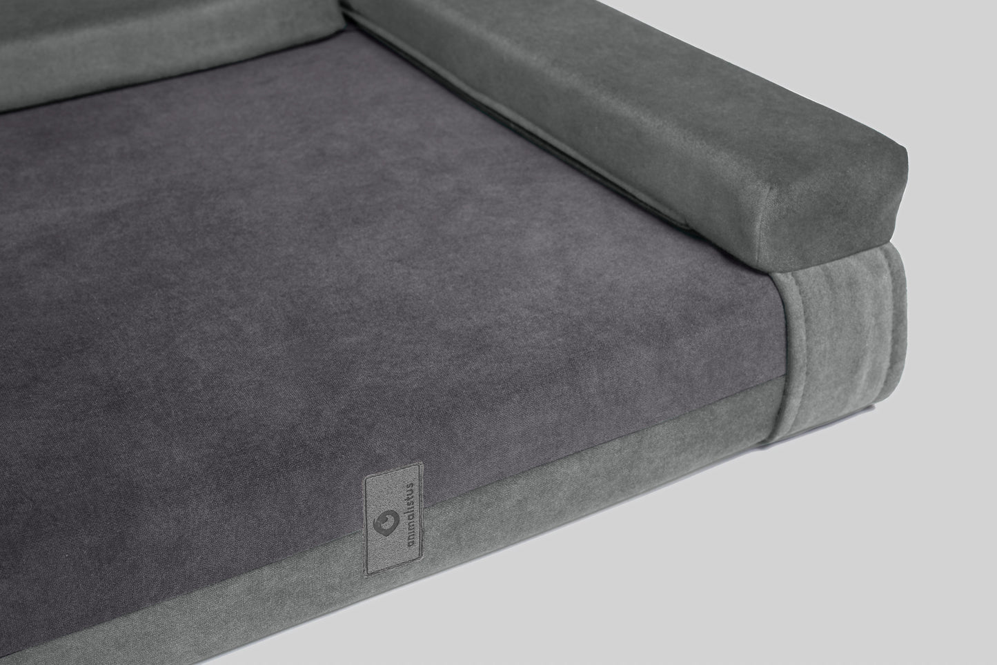 Transformer dog bed | ComfySupport+ | 2-sided | FOG GREY + STEEL GREY | animalistus