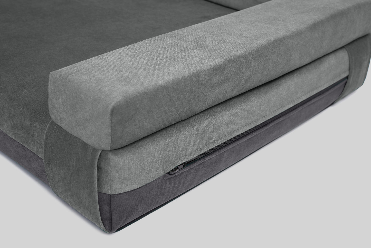 Transformer dog bed | ComfySupport+ | 2-sided | FOG GREY + STEEL GREY | animalistus