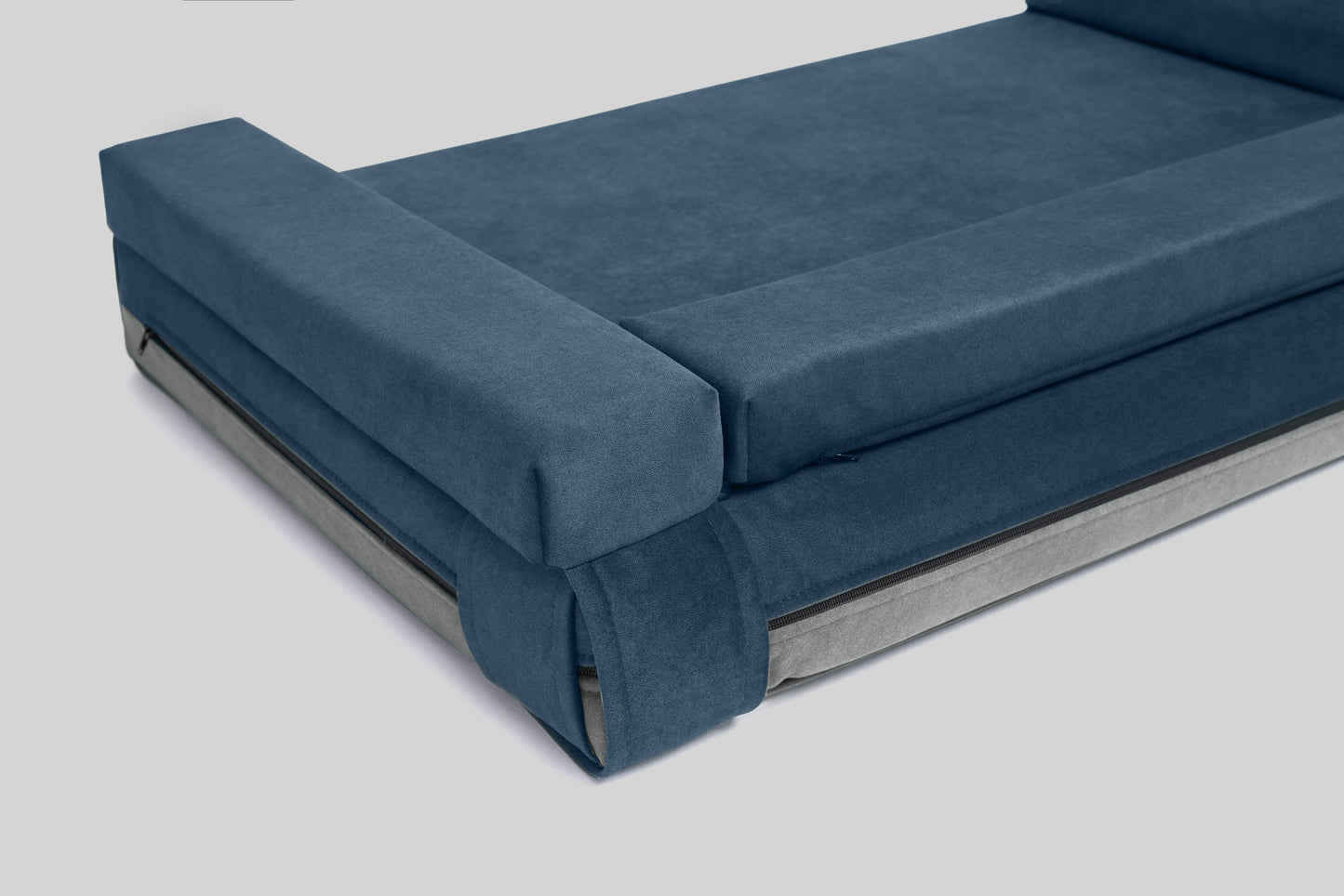 Transformer dog bed | ComfySupport+ | 2-sided | SAPPHIRE BLUE+FOG GREY | animalistus