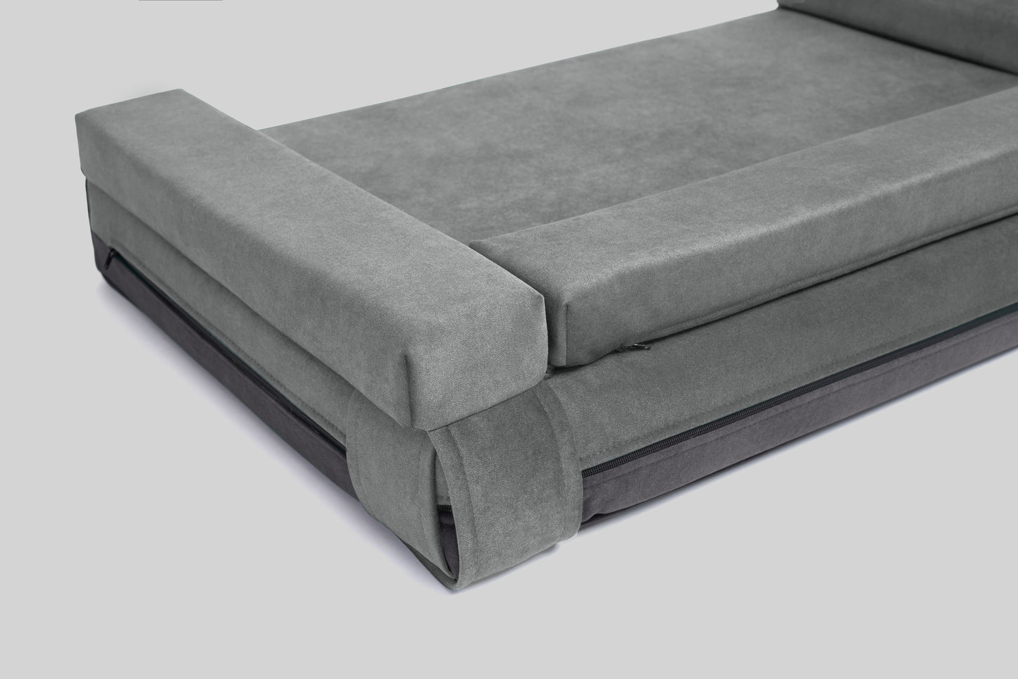 Transformer dog bed | ComfySupport+ | 2-sided | FOG GREY + STEEL GREY | animalistus