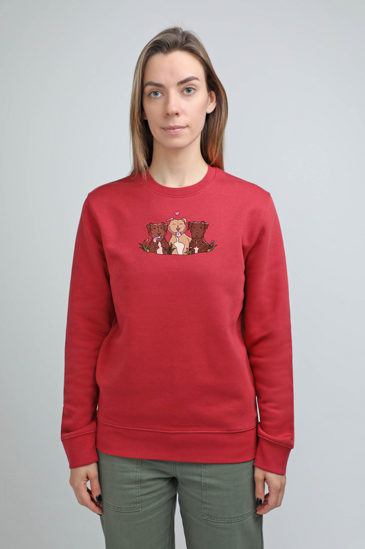 Šuniukų fėja x animalistus | Crew neck sweatshirt with dogs. Regular fit | Unisex - premium dog goods handmade in Europe by animalistus