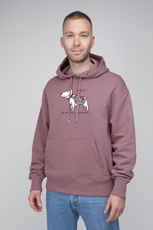 Hungry dog | Hoodie with dog. Oversize fit | Unisex - premium dog goods handmade in Europe by animalistus