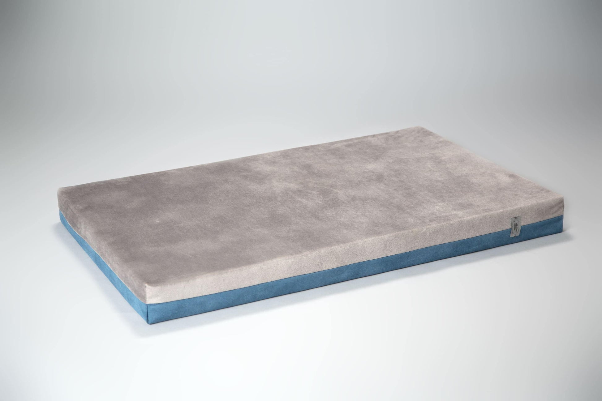 Transformer dog bed | Extra comfort & support | 2-sided | SAPPHIRE BLUE+FOG GREY - premium dog goods handmade in Europe by animalistus