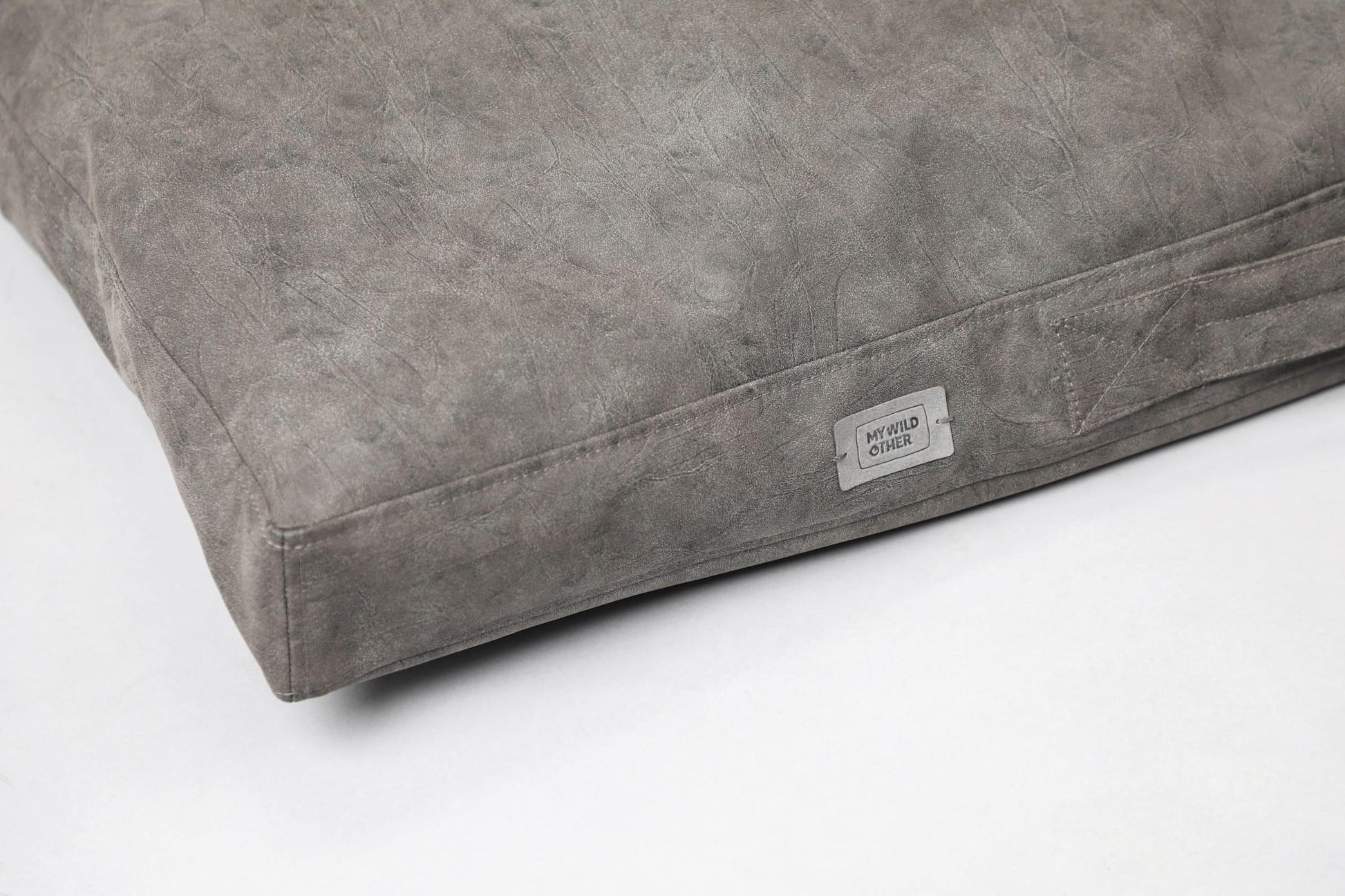 Dog cushion bed | 2-sided | Water resistant | IRON GREY - premium dog goods handmade in Europe by animalistus