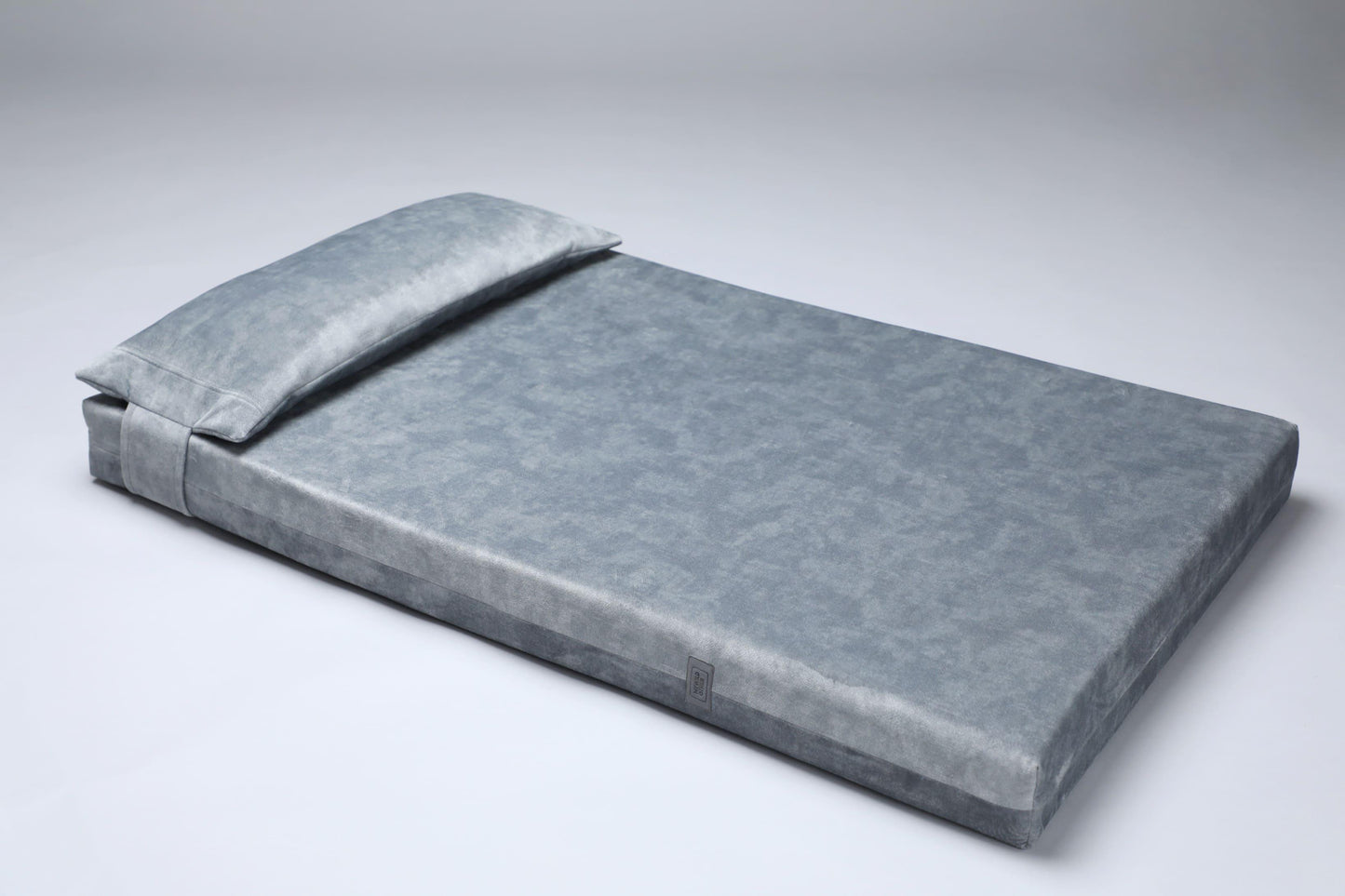 Dog bed for large dogs | Extra comfort & support | 2-sided | METAL GREY - premium dog goods handmade in Europe by animalistus