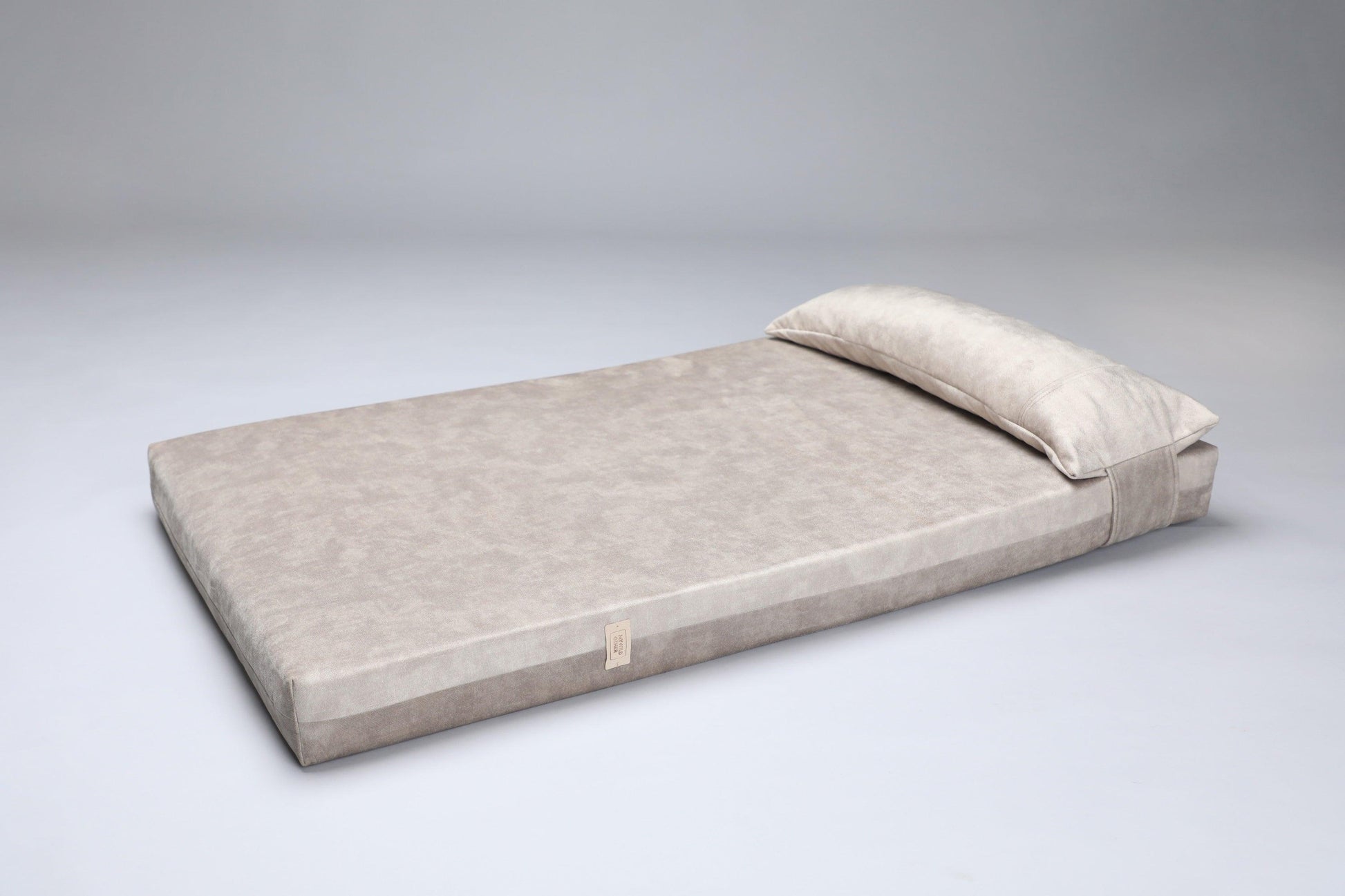 Dog bed for large dogs | Extra comfort & support | 2-sided | BEIGE - premium dog goods handmade in Europe by animalistus