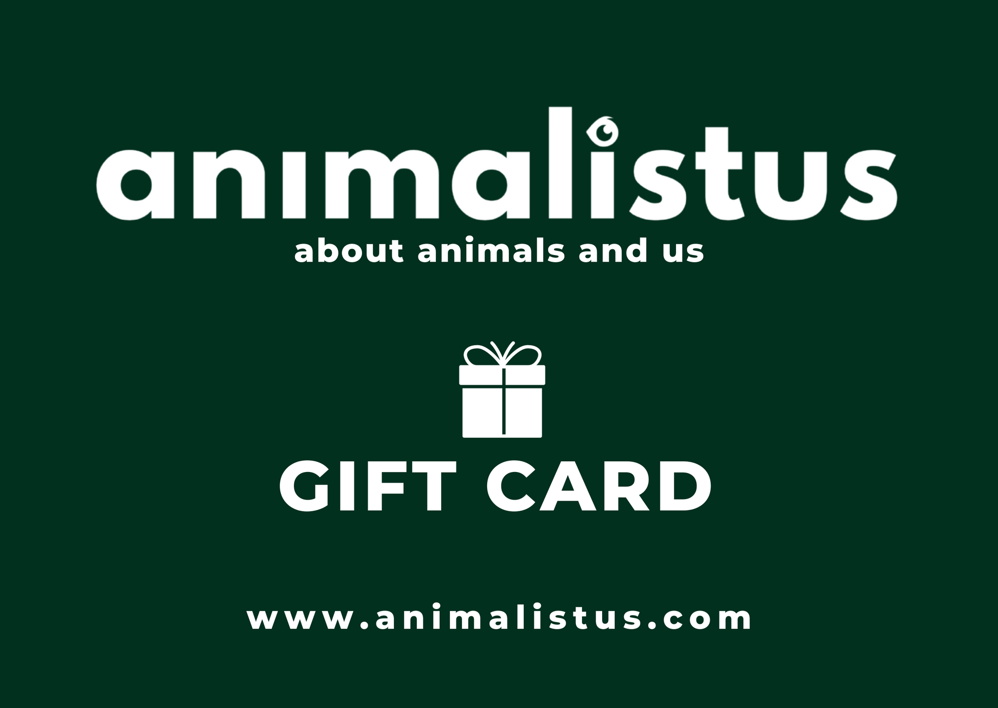 animalistus Virtual Gift Card by My Wild Other