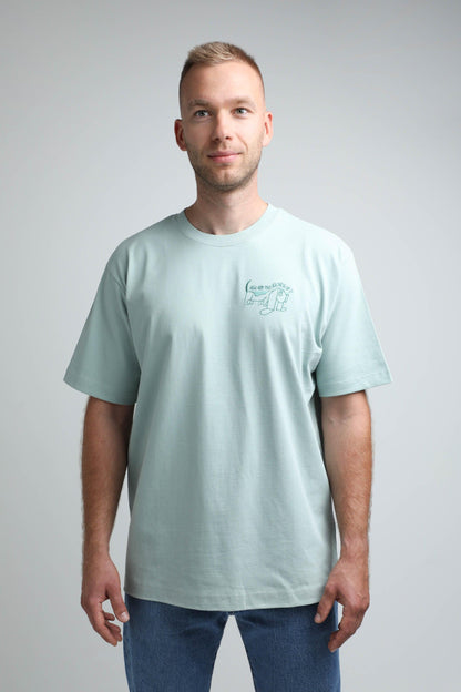 XL available only | How are you holding up? | Heavyweight T-Shirt with embroidered dog. Oversized | Unisex | animalistus
