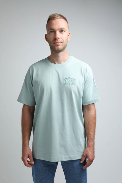 S available only | Know your retriever | Heavyweight T-Shirt with embroidered dogs. Oversized | Unisex | animalistus