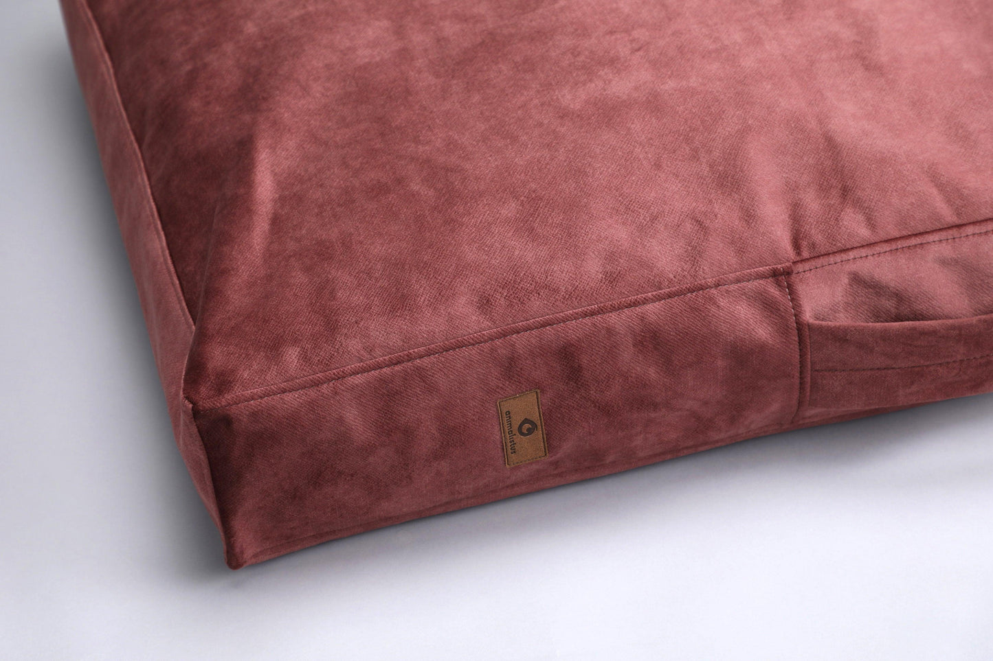 Dog cushion bed | 2-sided | TERRACOTTA - premium dog goods handmade in Europe by animalistus