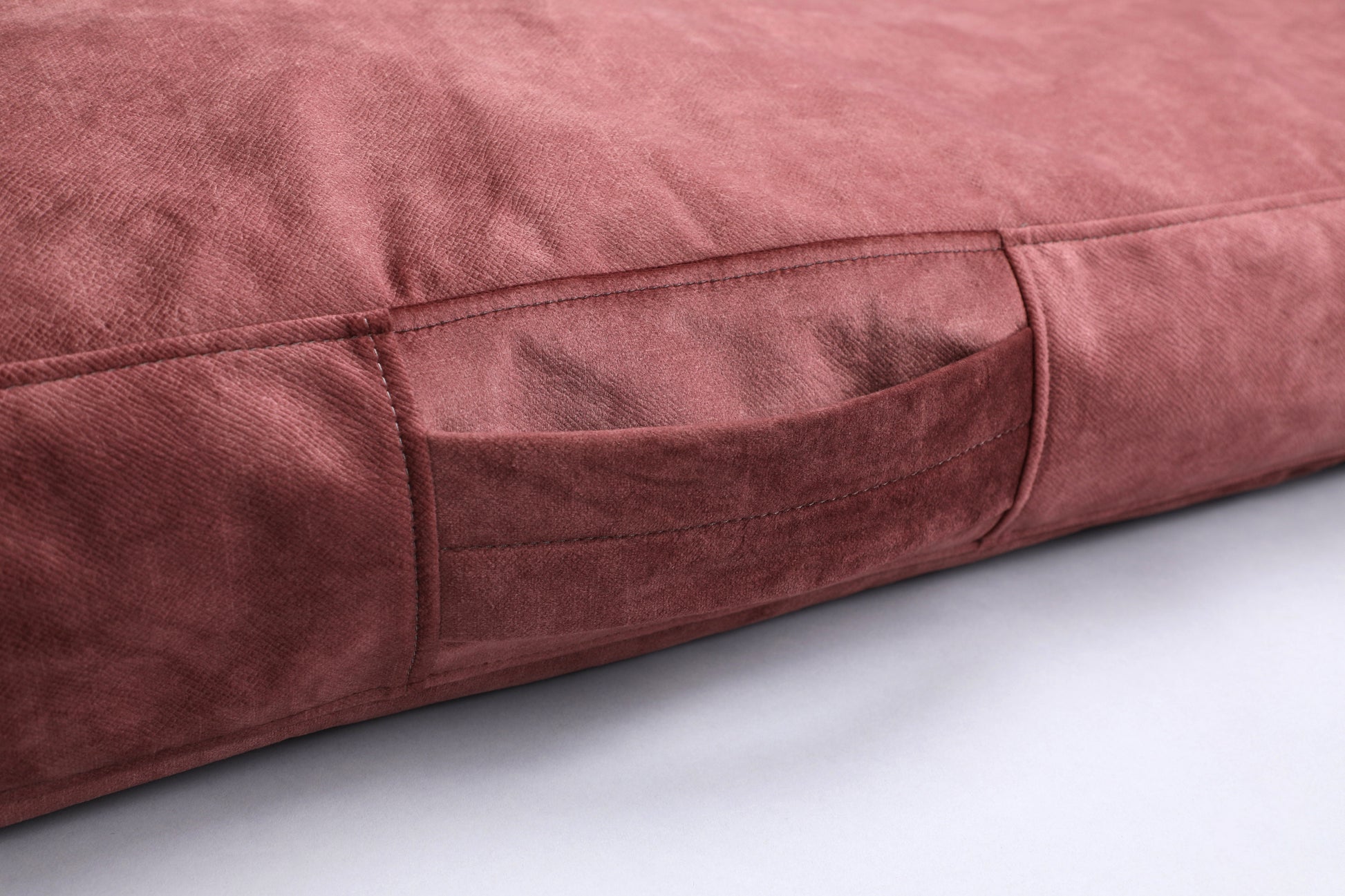 Dog cushion bed | 2-sided | TERRACOTTA - premium dog goods handmade in Europe by animalistus