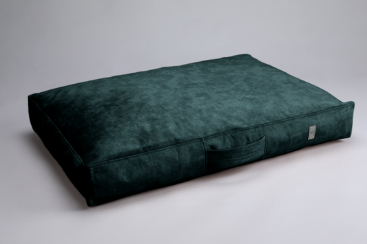 Dog cushion bed | LuxSoft | 2-sided | EMERALD GREEN | animalistus