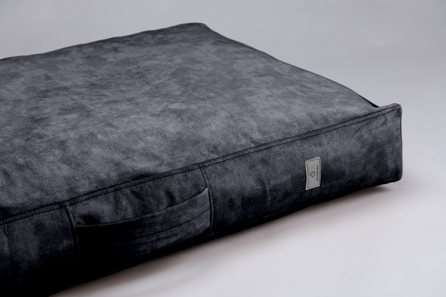 Dog cushion bed | LuxSoft | 2-sided | GRAPHITE GREY | animalistus