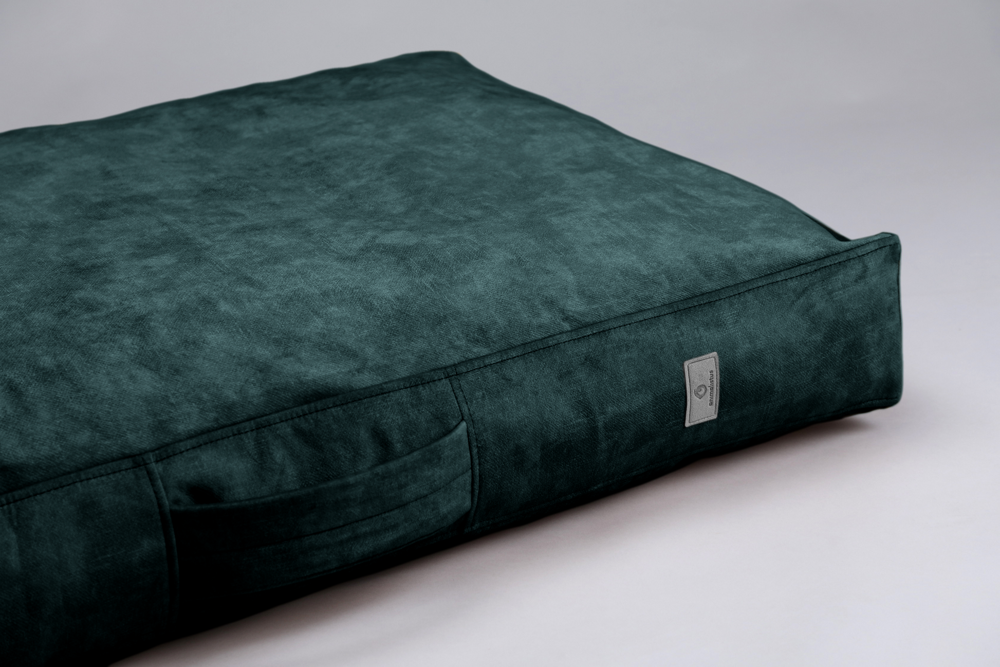 Dog cushion bed | LuxSoft | 2-sided | EMERALD GREEN | animalistus