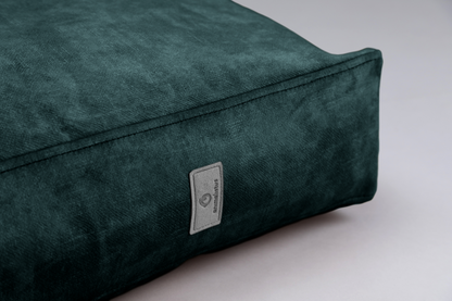 Dog cushion bed | LuxSoft | 2-sided | EMERALD GREEN | animalistus
