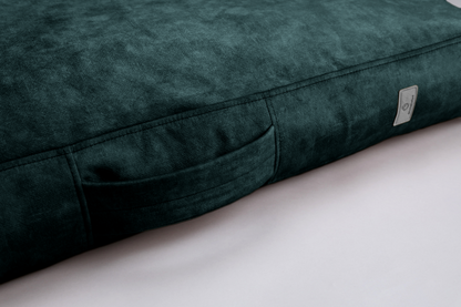 Dog cushion bed | LuxSoft | 2-sided | EMERALD GREEN | animalistus
