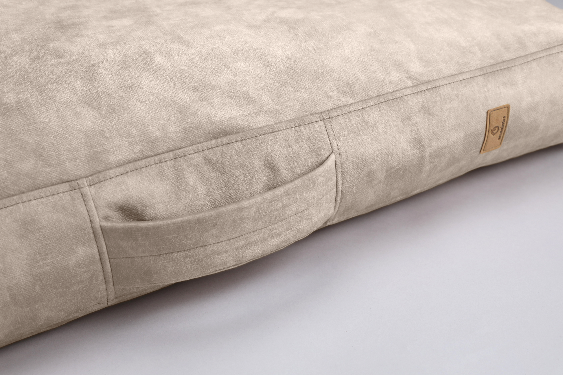 Dog cushion bed | LuxSoft | 2-sided | BEIGE | animalistus