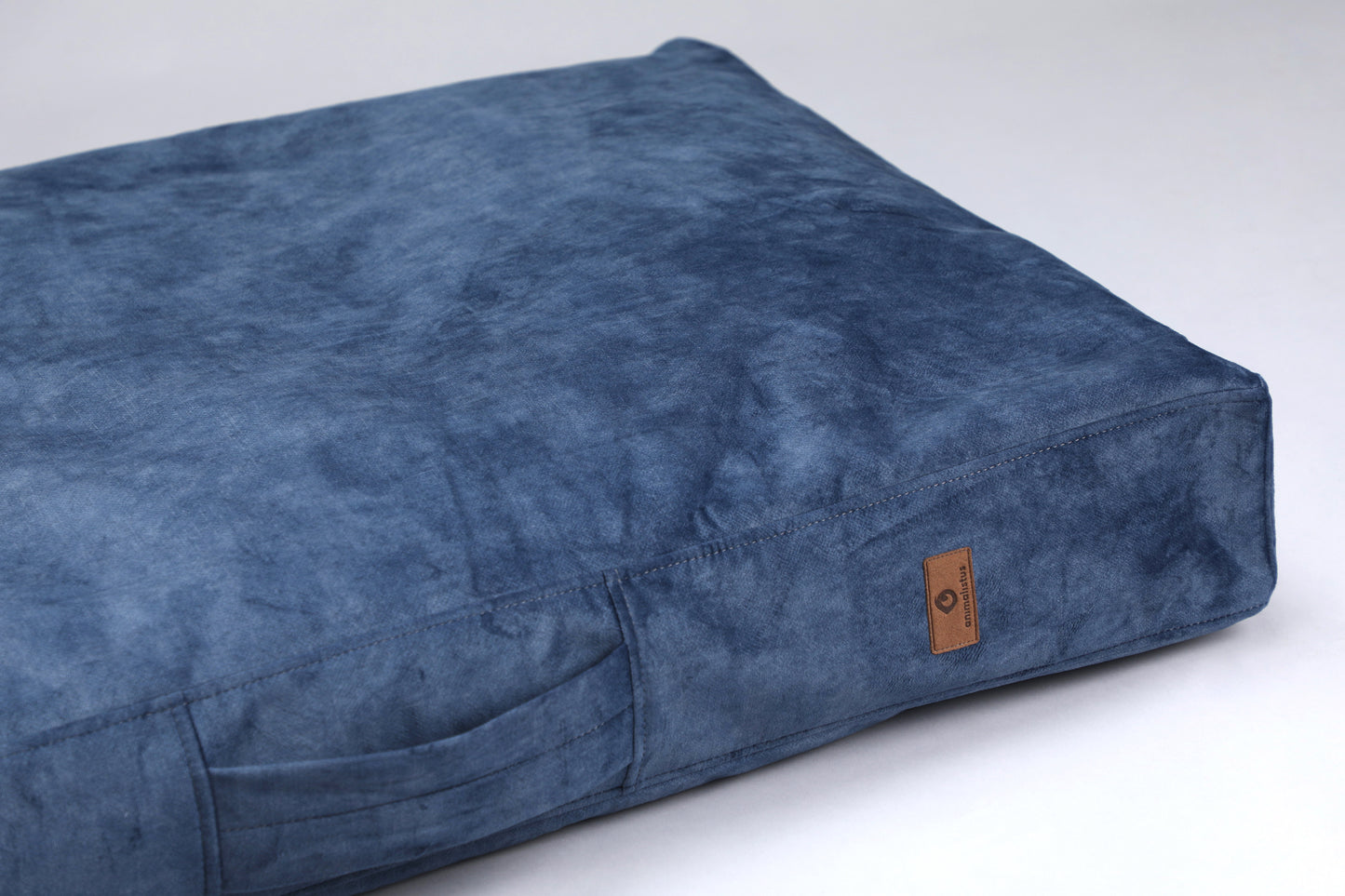 Dog cushion bed | 2-sided | SKY BLUE - premium dog goods handmade in Europe by animalistus