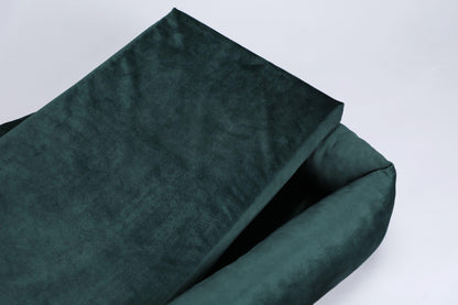 Dog bed with sides | 2-sided | EMERALD GREEN | animalistus