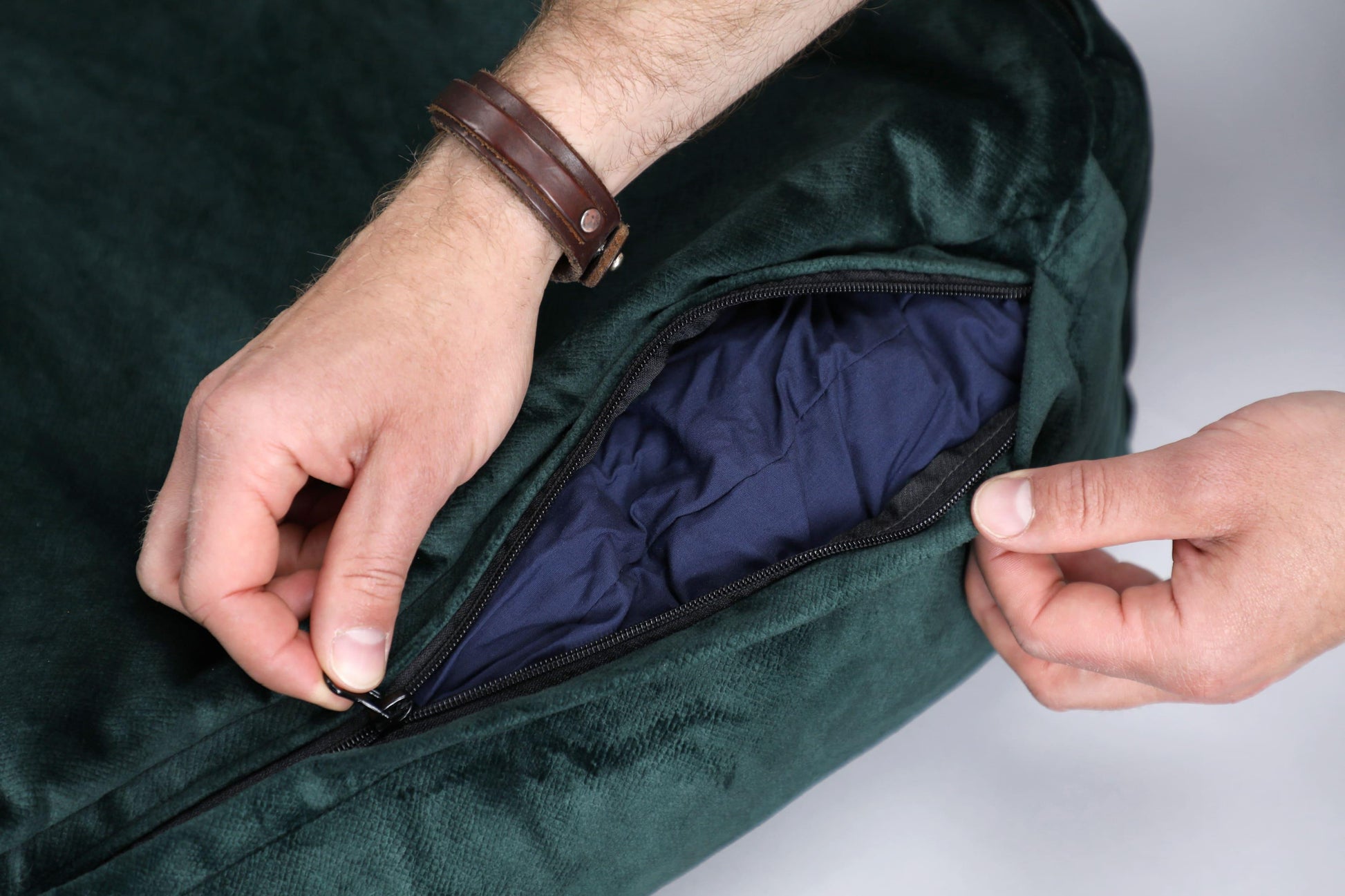 Dog bed with sides | 2-sided | EMERALD GREEN | animalistus