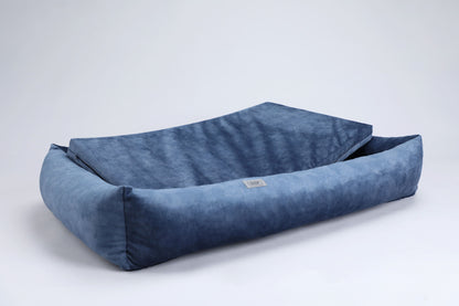 Premium dog bed with sides | 2-sided | SKY BLUE - premium dog goods handmade in Europe by My Wild Other