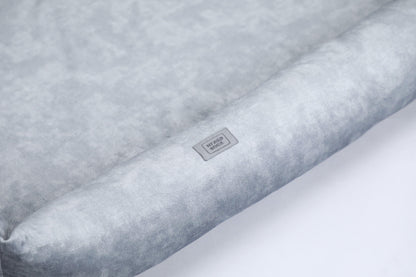2-sided dog bed with sides. METAL GREY - premium dog goods handmade in Europe by My Wild Other