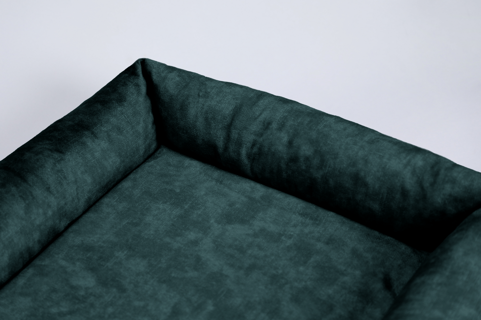 Dog bed with sides | 2-sided | EMERALD GREEN | animalistus