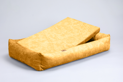 Dog bed with sides | 2-sided | AMBER YELLOW | animalistus