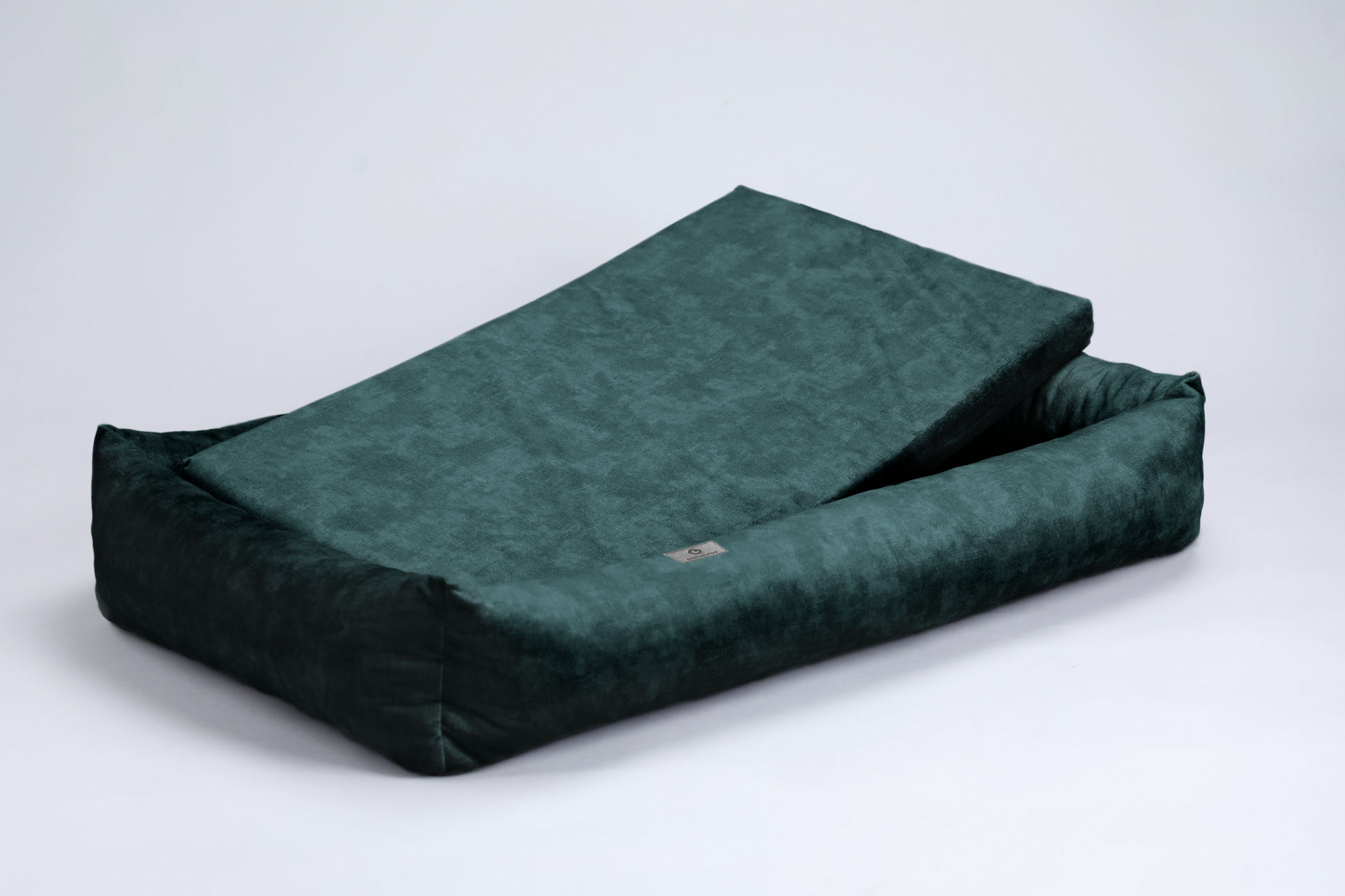 Dog bed with sides | 2-sided | EMERALD GREEN | animalistus