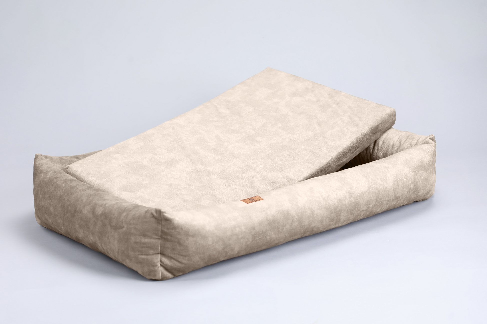 Dog bed with sides | 2-sided | BEIGE | animalistus