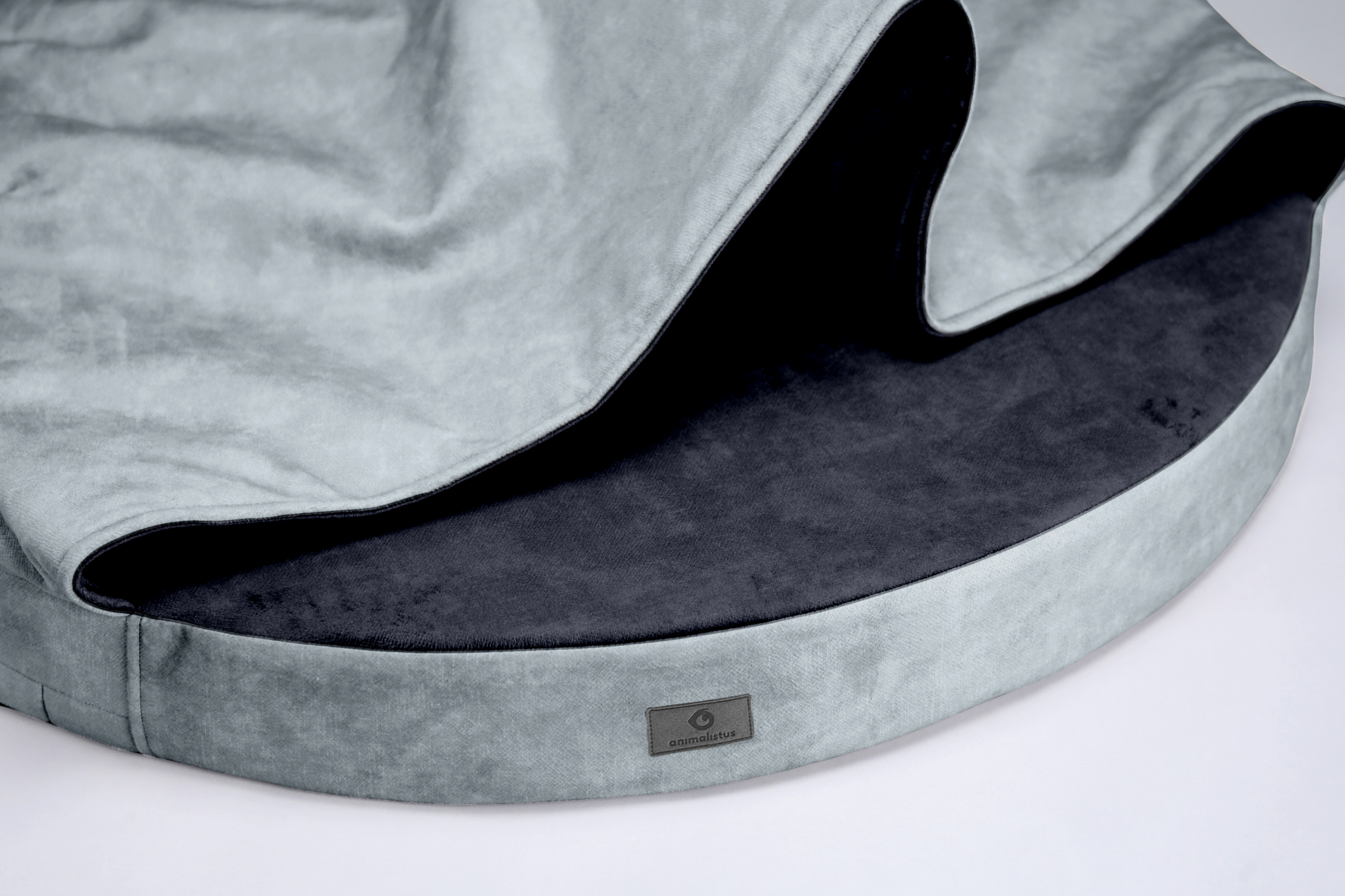 Cozy cave dog bed | ComfySupport+ | METAL GREY+GRAPHITE GREY | animalistus