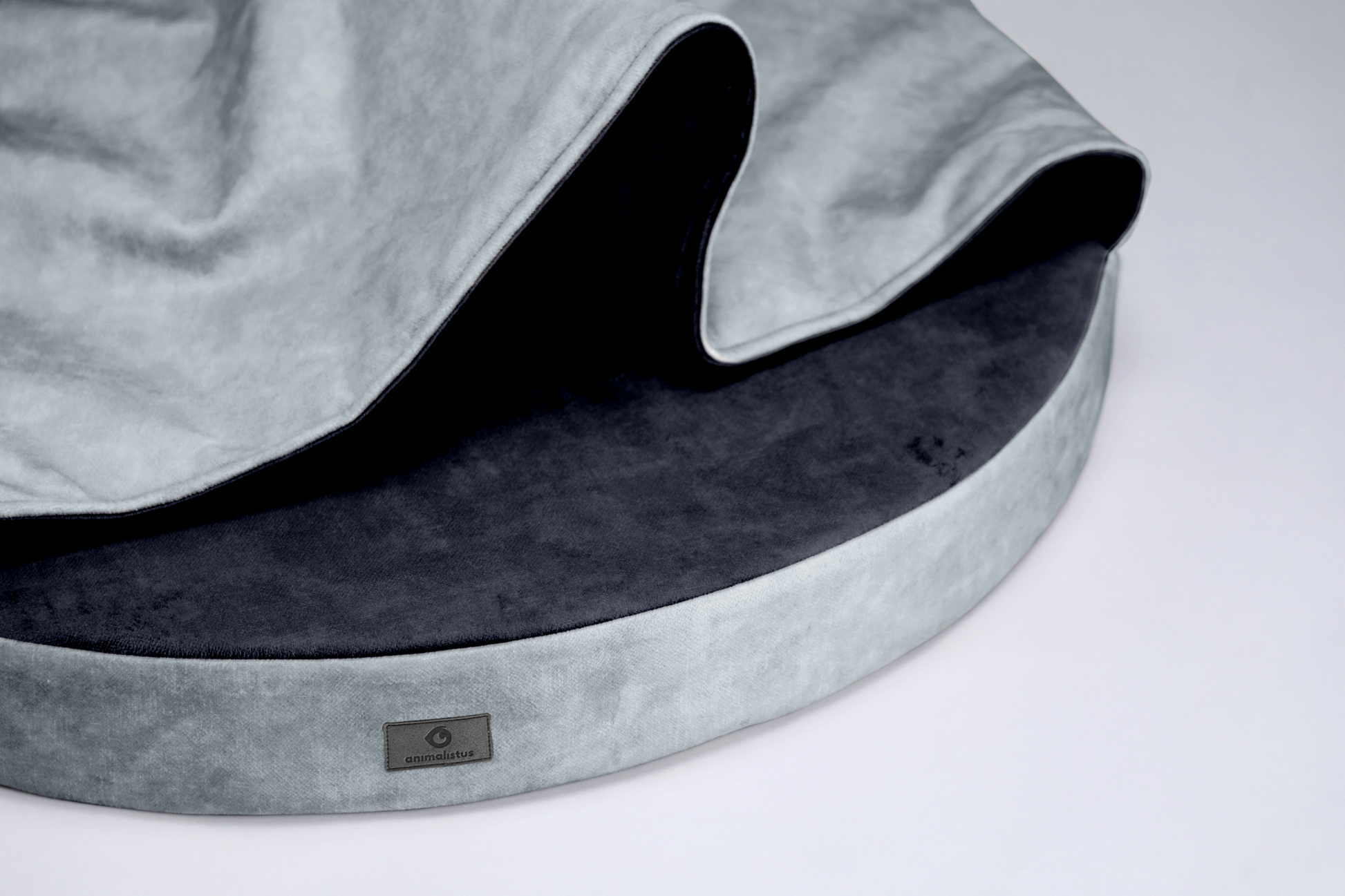 Cozy cave dog bed | ComfySupport+ | METAL GREY+GRAPHITE GREY | animalistus
