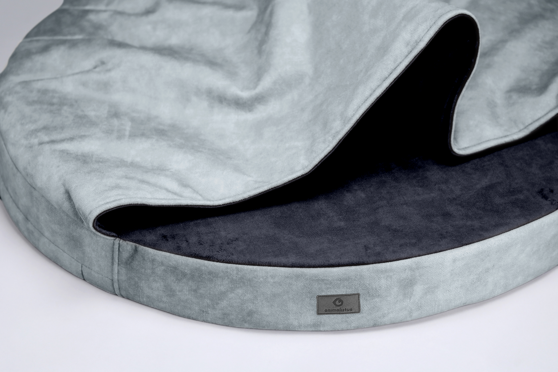 Cozy cave dog bed | ComfySupport+ | METAL GREY+GRAPHITE GREY | animalistus