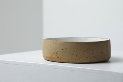 Raw+White HANDMADE CERAMIC dog bowls - premium dog goods handmade in Europe by My Wild Other