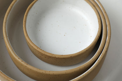 Raw+White HANDMADE CERAMIC dog bowls - premium dog goods handmade in Europe by My Wild Other