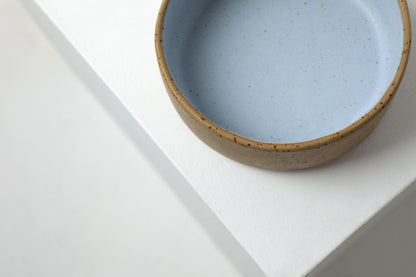 Handmade ceramic dog bowls | RAW+SKY BLUE | animalistus